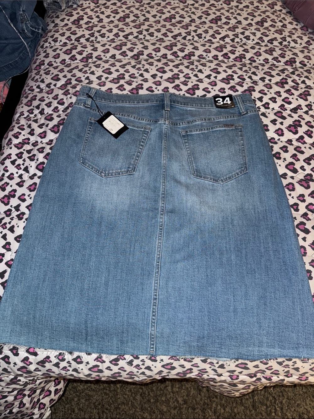 Joe's Jeans Light Blue Straight Denim Skirt